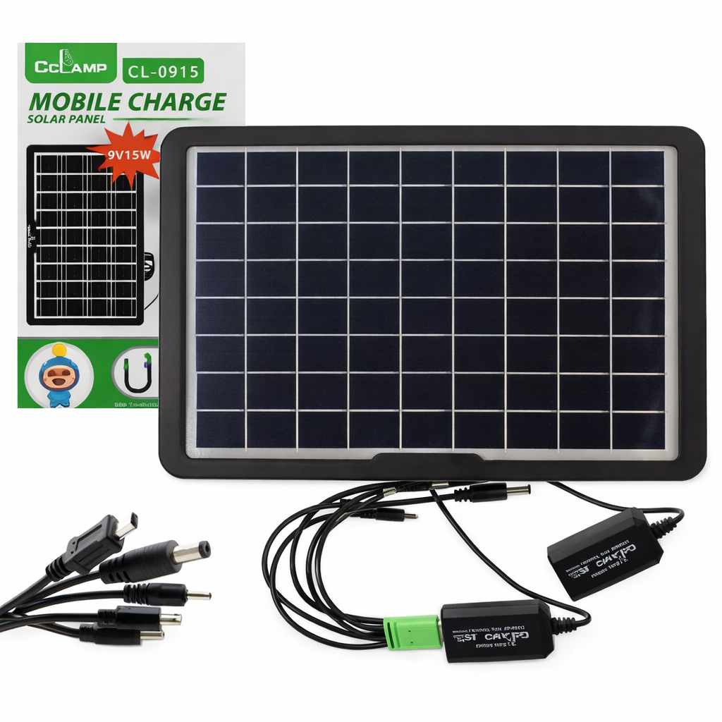 Panel Solar Portátil 9V / 15W