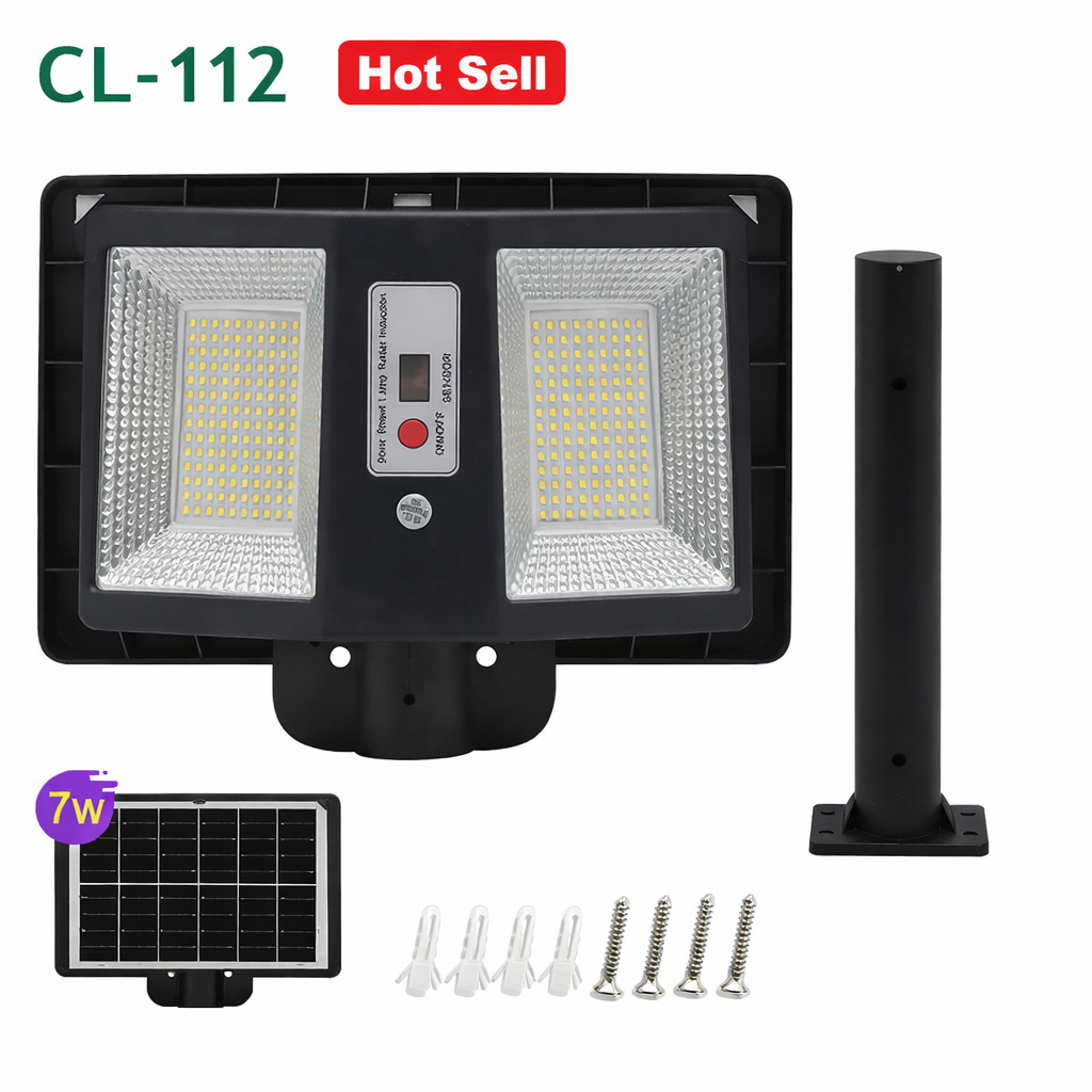 Lámpara Solar LED Doble Panel 200W